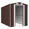 VidaXL Garden Shed Dark Brown 192x357x223 Cm Galvanized Steel 3147462