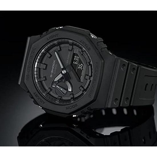 Casio G-Shock GA-2100-1A1 Ana-Digi All Black Wristwatch Mens Carbon Core Guard