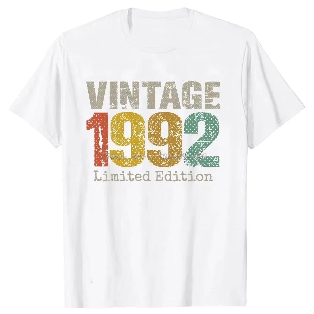 Hergestellt 1992 Geburtstagsgeschenke 32 Jahre alt 32. Geburtstag Geschenk T-Shirt Männer Bedrucktes T-Shirt Mode Kurzarm Jubiläums-Tee Tops