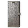 Custodia a Portafoglio Flip in Pelle per Samsung Galaxy A17 A16 A15 A14 A13 A12 A07 A06 A05 A05S A04S Gatto e Cane in Rilievo, Copertura Telefono