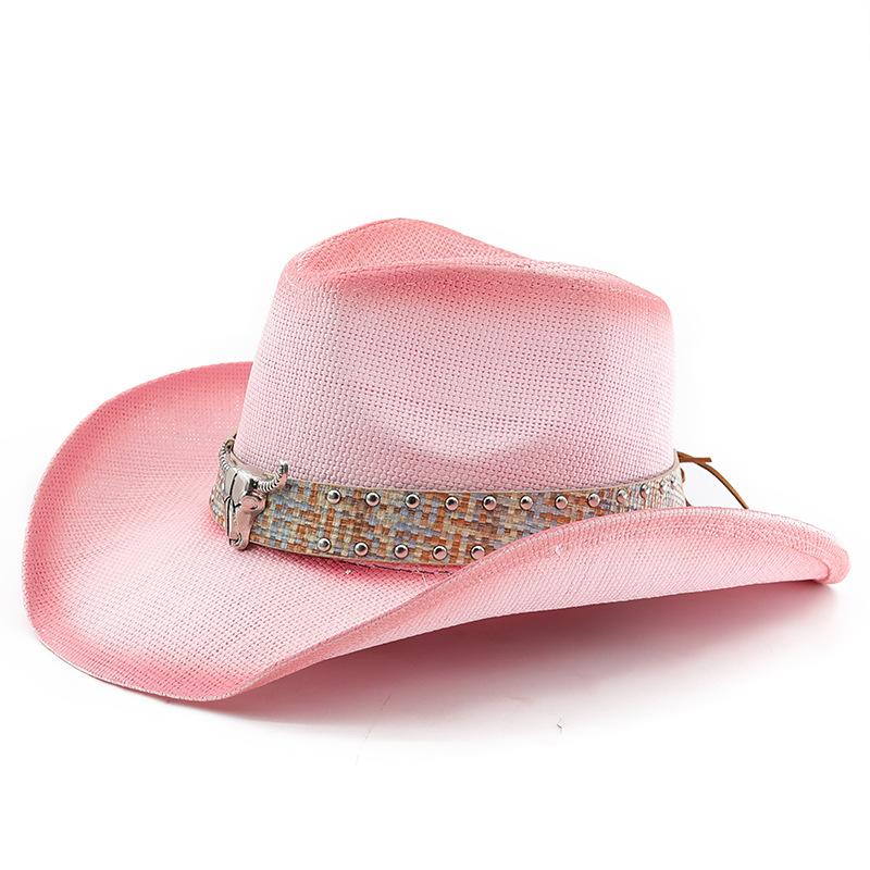 Straw denim hat embroidered breathable sun hat couple style sun hat beach hat straw hat sun hat women's hat