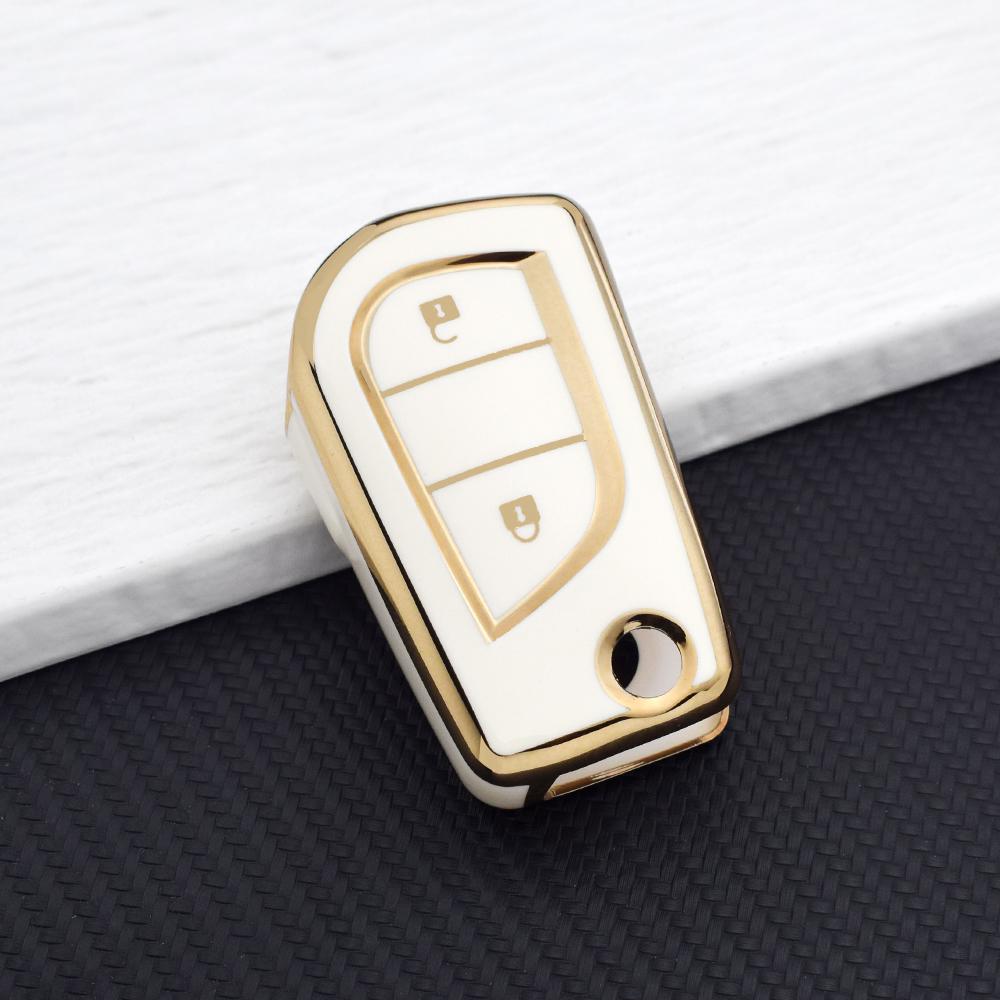 Key Case Shell for Toyota Auris Corolla Avensis Verso Yaris Aygo Camry RAV4 Fortuner Hilux Scion TC IM 2 Buttons Anti-Scratch