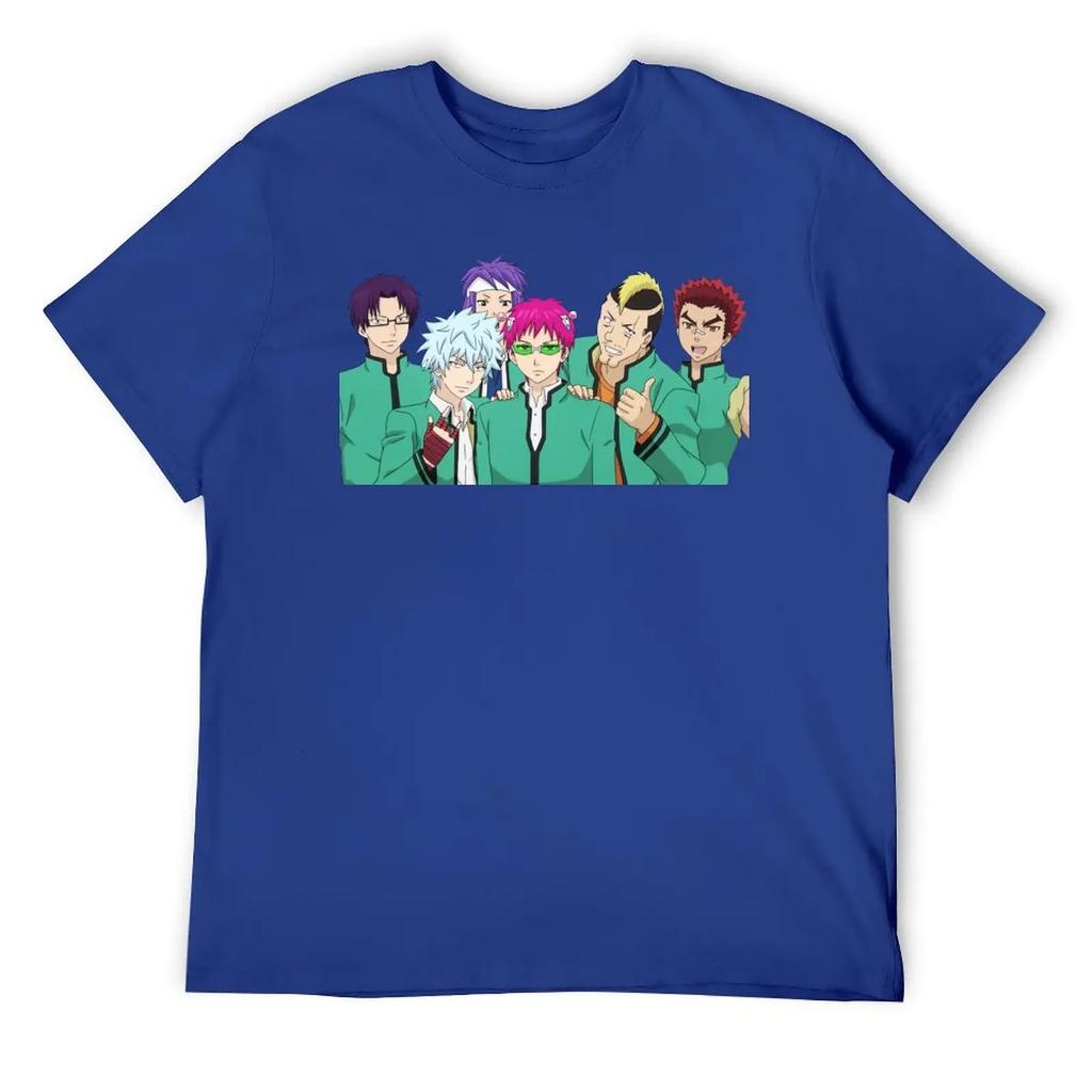 Saiki K Friend Group For Sale T-shirts Graphic Vintage T-shirt Crewneck Sport Humor Graphic Aactivity Competition Eur Size