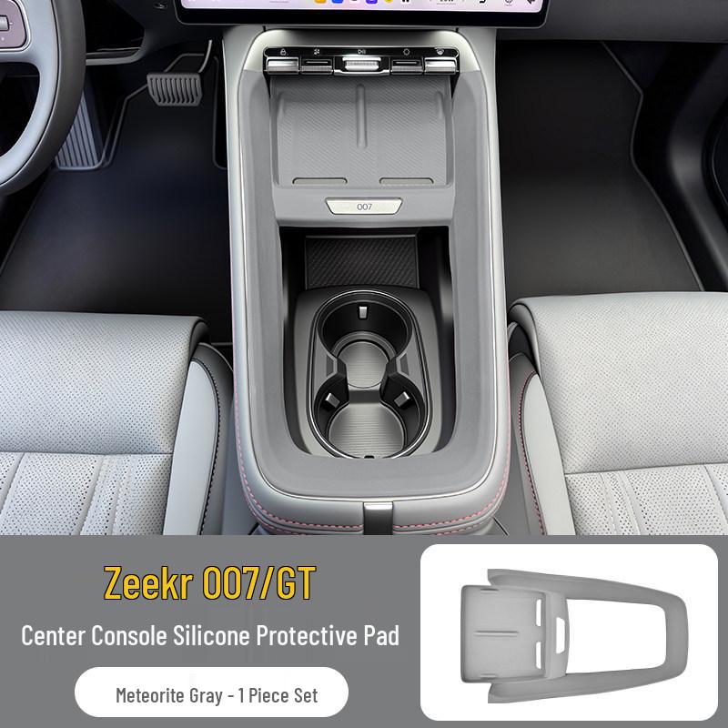 Silicone Protective Pad for Zeekr 007/007GT Console, Cup Holder, and Storage Slot
