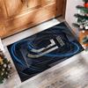 Juventus FC bedruckter Flanell-Teppich rutschfest weicher Polyester-Bodenbelag Indoor-Dekormatte für Schlafzimmer Wohnzimmer Sofa