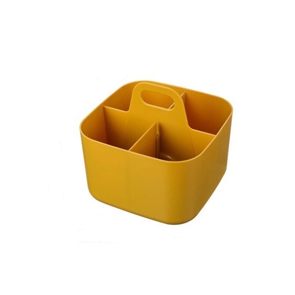 with Handle Cosmetic Organiser Multi-compartment Desk Storage Basket Split Pen Organiser Dormitory