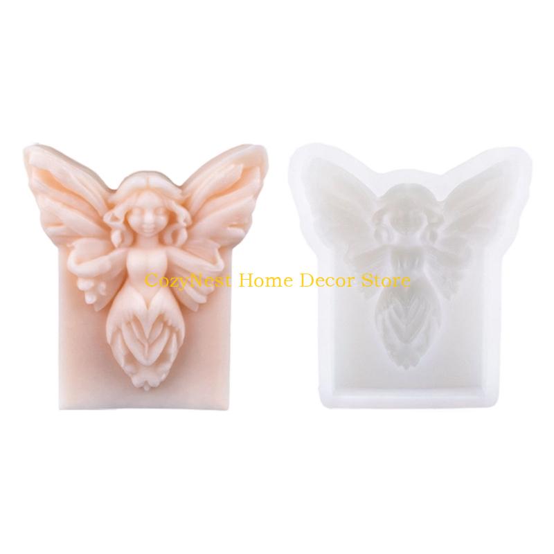 92MF Schmetterlingsstatue Silikonkerzenformen für Epoxidharz Handgemachte Kerze Silikonseifenformen Schmetterlingskerzenform
