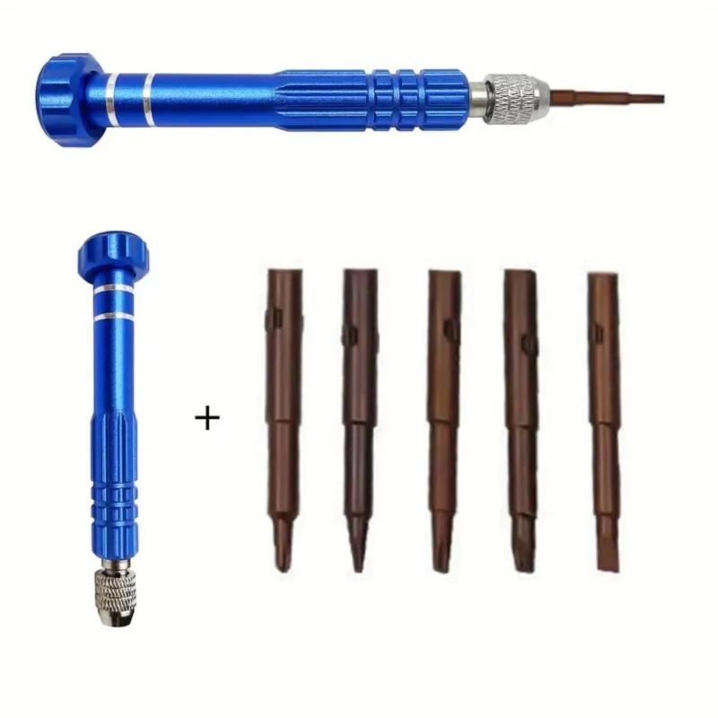 1 Set 5 In 1 Multifunctional Small Screwdriver Kit Repair Tool For Eyeglass Sunglasses Electronics Cellphone Jewelry And More