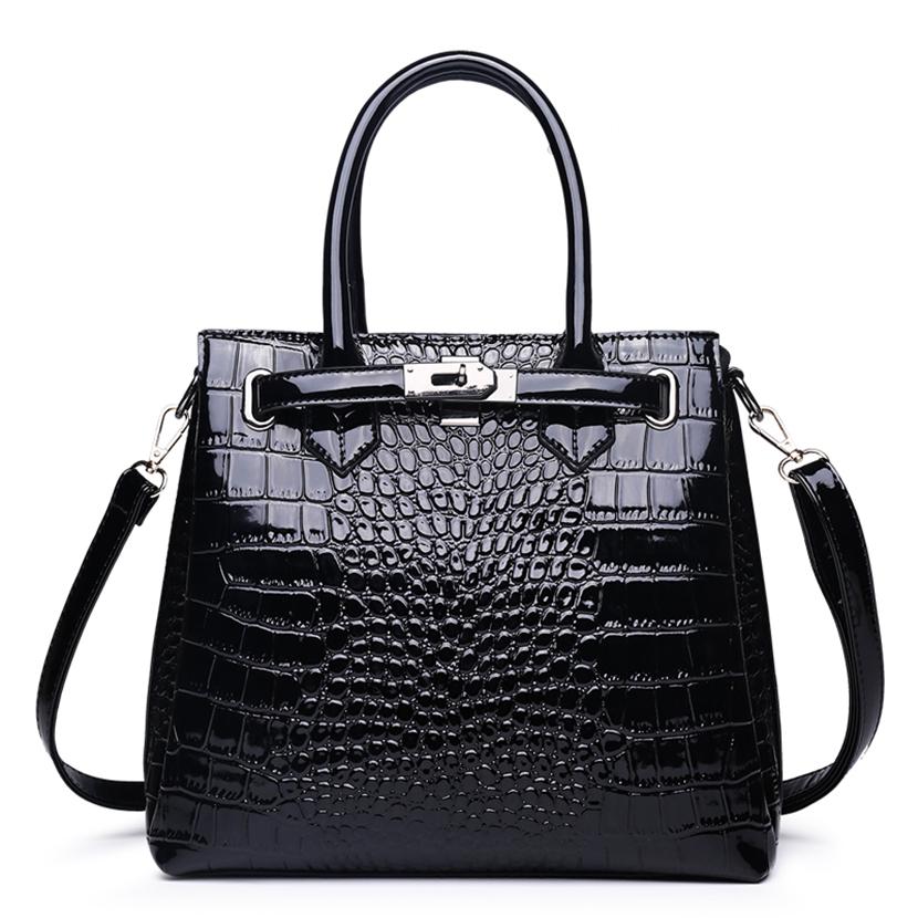 Módní Krokodýlí vzor Dámské Kabelky Luxusní Dámské Tašky Návrhář Big Tote Bag Značka Kožené Crossbody kabelky přes rameno pro ženy