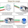 20 Pieces Cable Connectors  Waterproof Electrical Wire Connectors  Lawnmower Connector  314 Connector With Moisture-proof Gel Resin Filled  3 Wire Con