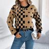 Autumn Winter Women Casual Knit Sweater Long Sleeve O Neck