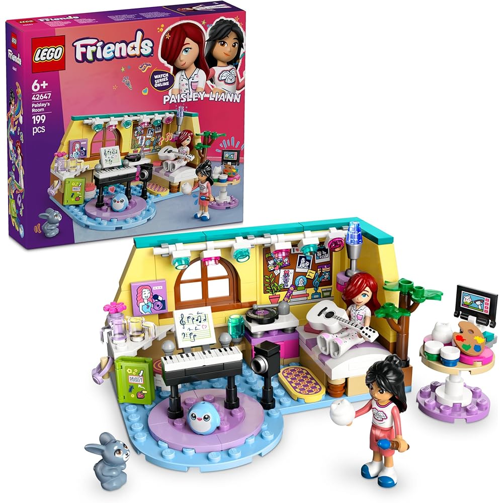 LEGO Friends Paisley Room Toy Set for Kids 6-9 Years Old Educational Building Blocks Playset