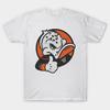 Herr T-shirt med Svart Tryck Mighty Game With Ducks No-Cut Transferpapperstryck Bomulls-T-shirt