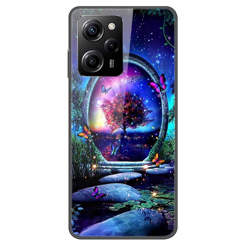 For Redmi Note 12 Pro Case Redmi Note12 5G Tempered Glass Hard Back Cover For Redmi Note 12 Pro Plus 5G Coque Starry Sky Case