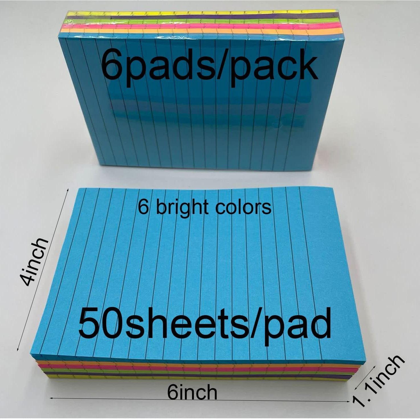 

Одна книга из 50 листов в яркую клетку, идеально подходит для напоминаний и гладкого письма, подходит для офиса, школы, дома