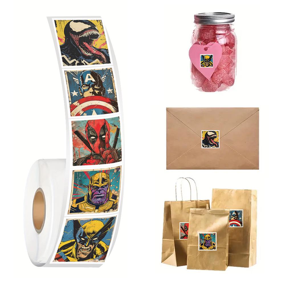 Marvel Heroes Die-Cut Stickers for DIY Journals and Crafts