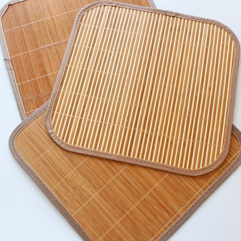 Summer Random Bamboo Cool Mat Breathable Seat Cushion Home And Office Chair Cool Mat Bamboo Silk Dining Chair Cushion
