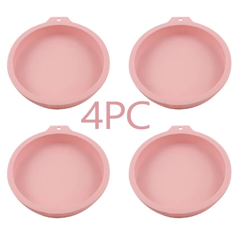 

Layer Bakeware Molds Heart Round Silicone Cake Pan Cake Mold Round Heart Dessert Cutting Cakes Mould Muffin Baking Tools