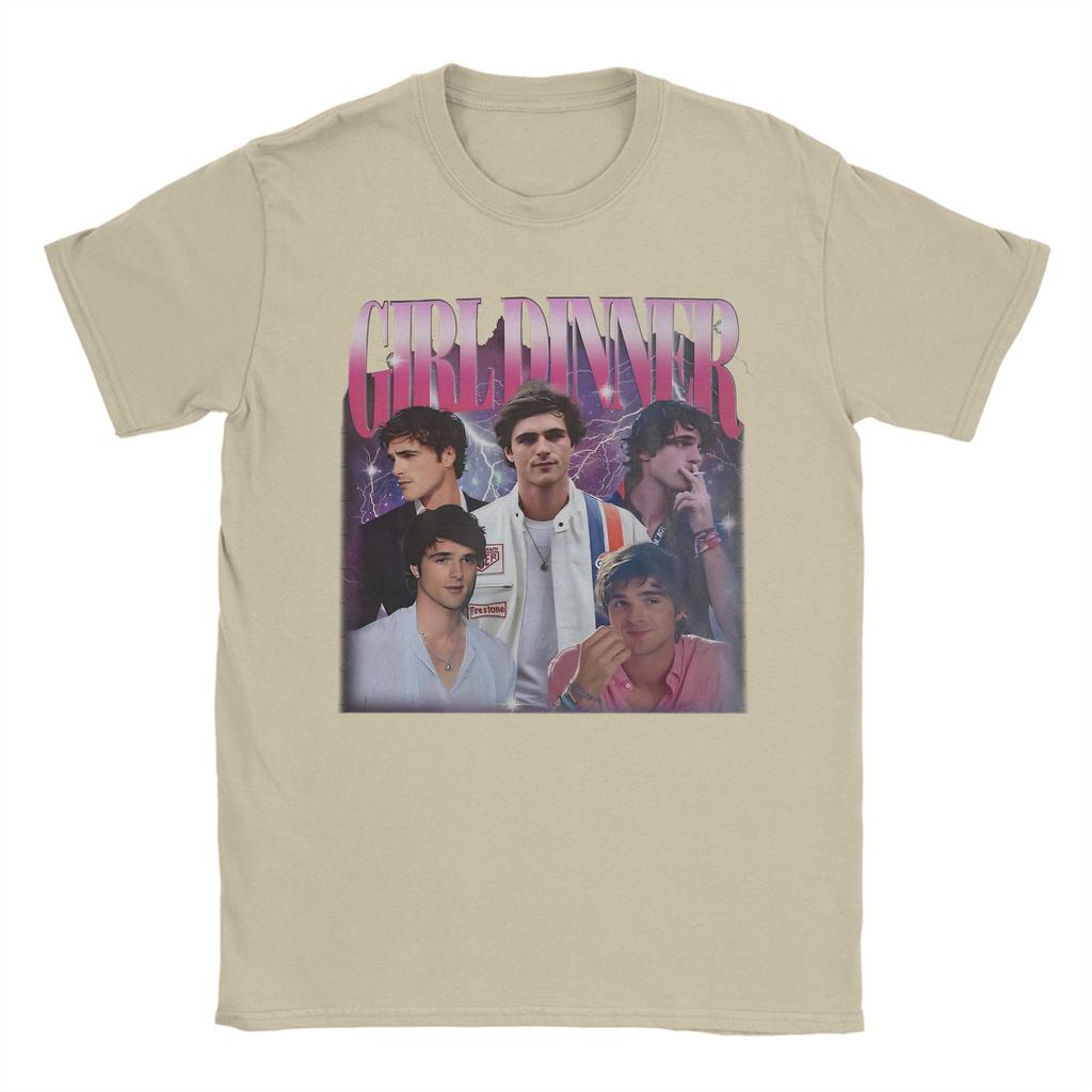 2026 summer Girl Dinner Jacob Elordi Tee Shirt for Unisex Women Graphic T Shirts Cotton Clothing