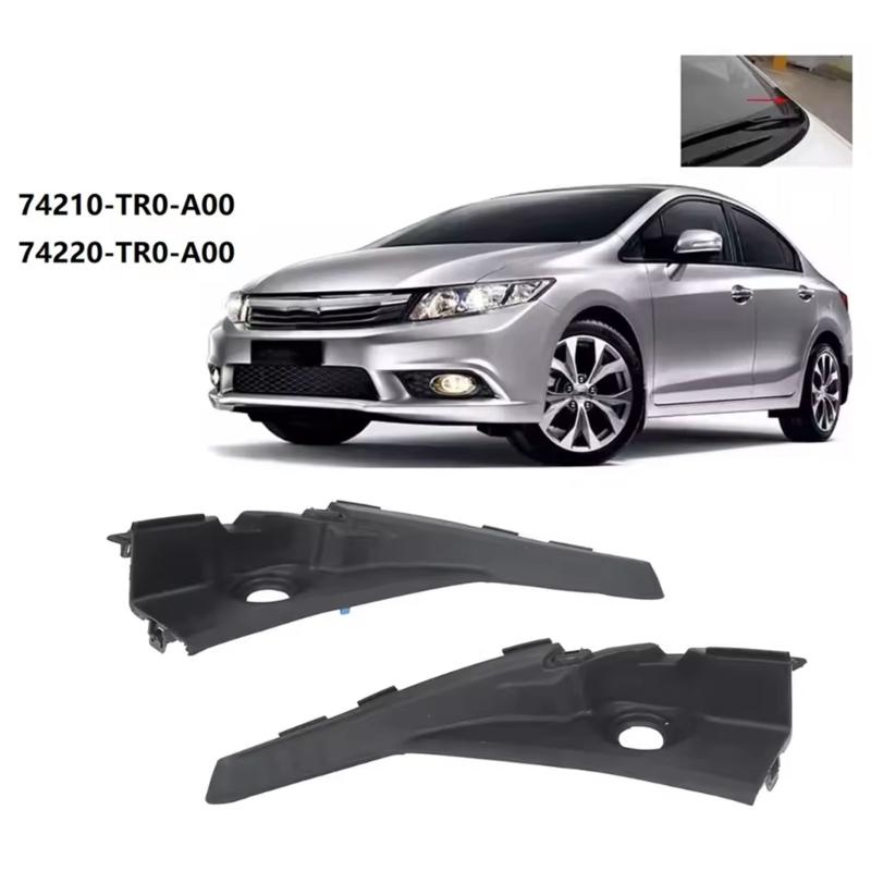 1 Pair Front Windshield Wrap Corner Trim Wiper Motor Cover for 9th 2012-2015 Replace 74220-TR0-A00 74210-TR0-A00