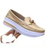 New Platform Women's Shoes Casual Single Shoes Women's Metal Buckle Pedal Lazy Shoes