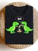 Men's Funny "Did You Eat the Last Unicorn" T-Shirt - Retro Dinosaur Print Crew Neck Tee, 220gsm Heavy Casual Shirt Suitable for All Seasons, Machine W