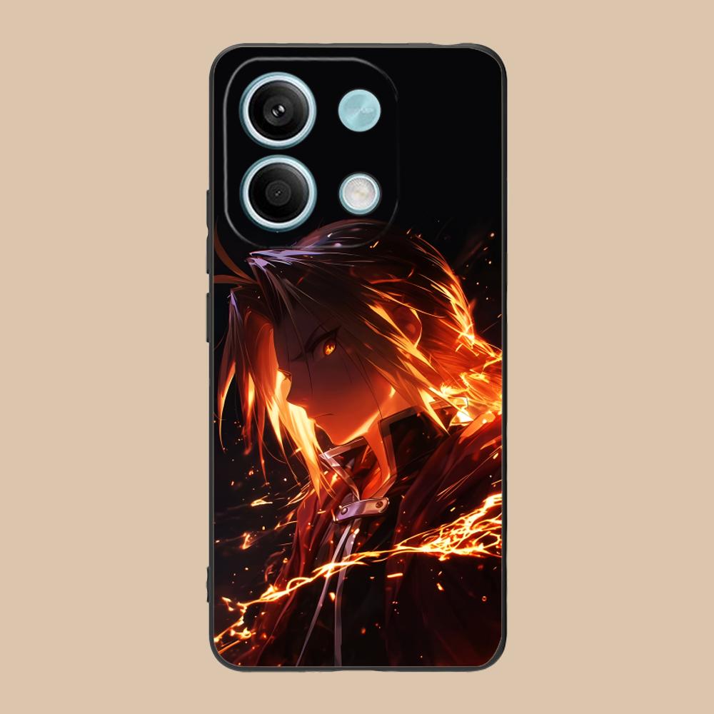 Fullmetal Edward Elric Phone Case for Xiaomi 15 14 13 12 Mi 11 T Ultra Lite Pro S X 5G Soft TPU Shockproof Cover