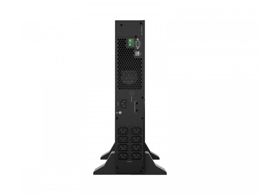 UPS On-Line Rack 1000VA - 8×IEC C13, USB-B, LCD, Metal Dust-Free Enclosure