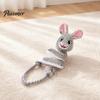 Wear Resistant Plush Dog Toys Tug Rope Toy, Cute Fox Rabbit Squeaky Chew Toy with Crinkle Paper, Funny Cartoon Pull Interactive for Medium Large Dogs,