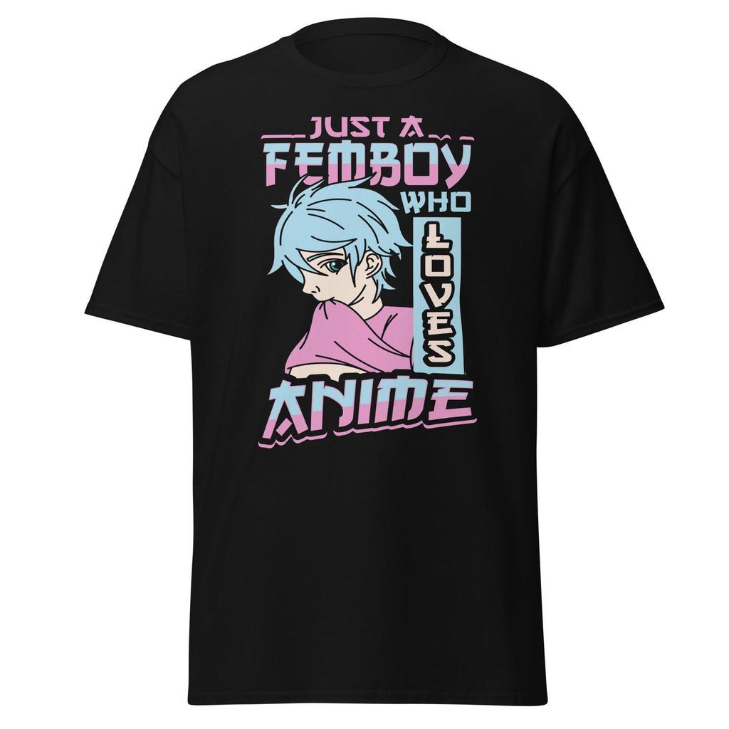 Anime Fan Femboy T-Shirt, Cute Otaku Graphic Tee, Manga Style Shirt, Anime Lover Gift, Unisex T-Shirt