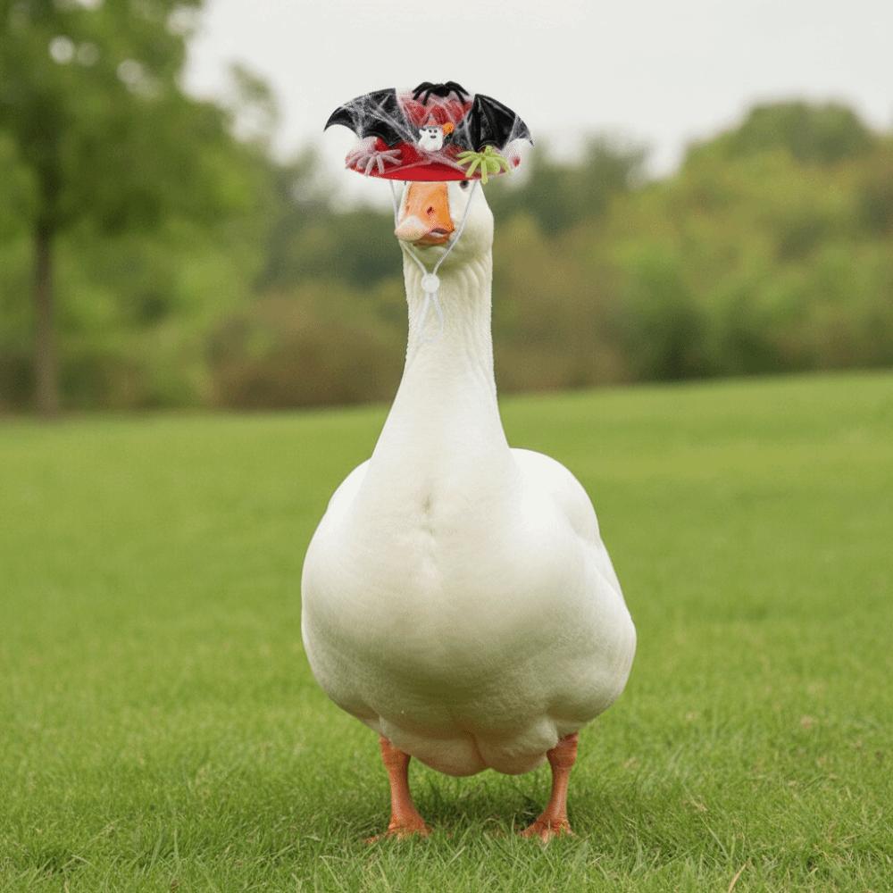Bat Wings Porch Goose Costume Plush Spiders Lawn Goose Clothes  Garden Lovers