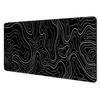 Esports Gamer Mouse Pad Topographic Mousepad White Black Control Strata Liquid Mausepad Gaming Keyboard Accessories Desk Mat XXL