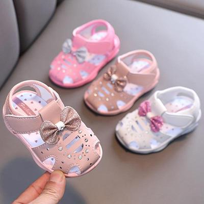 Baby's Summer Bow Princess Non-slip Toddler Sandals with Soft Soles