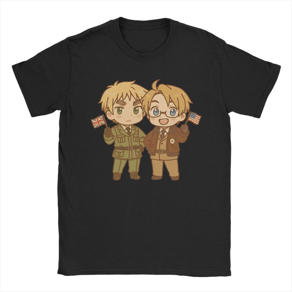 Hetalia Axis Powers T Shirt Unisexs Pure Cotton Fashion For Male Tshirt O Neck Tees Short Sleeve Clothes Plus Size