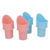4pcs Ice Cream Cone Holder Reusable Sustainable Freezable Ice Cream Cup Spoon Snow Cone for Birthday