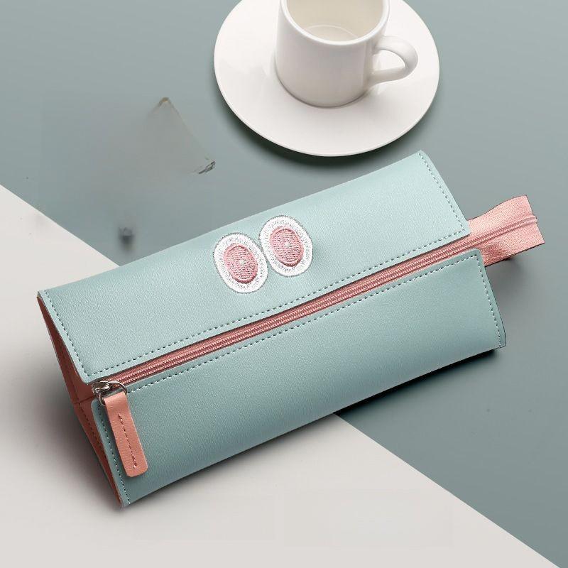 Leather Pen Case For Students With Large Capacity Perfect For Girls And Boys
