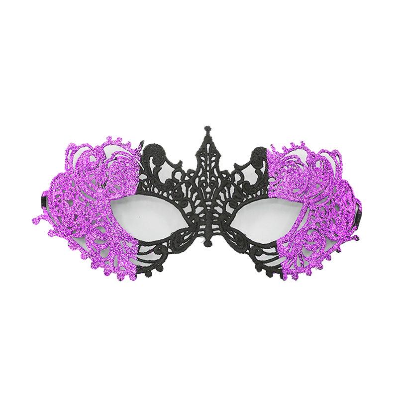Cross-border Sexy Lace Eye Mask with Pointed Tips for Halloween & Christmas Masquerade