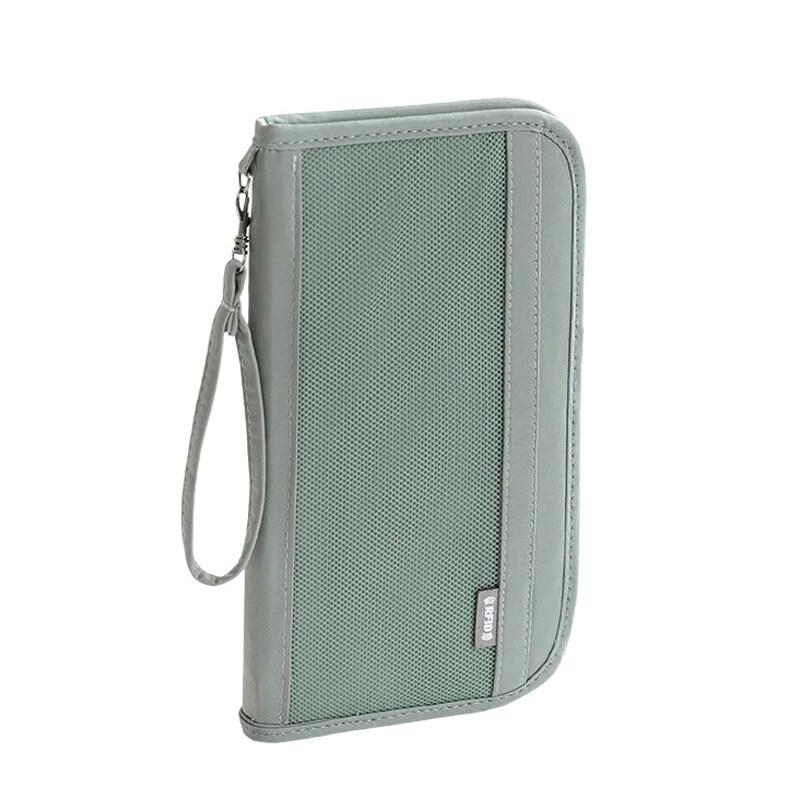 RFID Passport Bag Multifunctional Anti-theft Brush Hand-held Document Bag Travel and Business Ticket Holder Wallet Travel Ticket Storage Bag