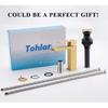Tohlar Gold Bathroom Faucet, Brushed Gold Faucet for Bathroom Sink, Gold Single Hole Bathroom Faucet Modern Single Handle Vanity Basin Faucet with