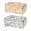 Tissue Box Bar Napkin Box Crystal Cube Napkin Dispenser Square Bedroom Office Hotel Cafe Coffee European-style