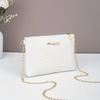 Simple Solid Color, High-end Feel, Quilted Embossed Chain Shoulder Strap, Commuter Women's Bag, Compact Women's Crossbody Bag