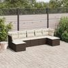 VidaXL Garden Lounge Set with Cushions 7 Pcs, Sofas with Adjustable Feet, Outdoor Furniture Set Patio Terrace, 3249872