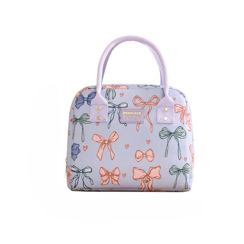 Portable Large Capacity Handheld Lunch Bag Office Worker Lunch Box Handbag Insulated Bag Bento Bag Outdoor Camping Picnic Basket Ice Pack