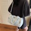 Waterproof Travel Bag Women's Shoulder Bag Solid Color Large Capacity Crossbody Bag