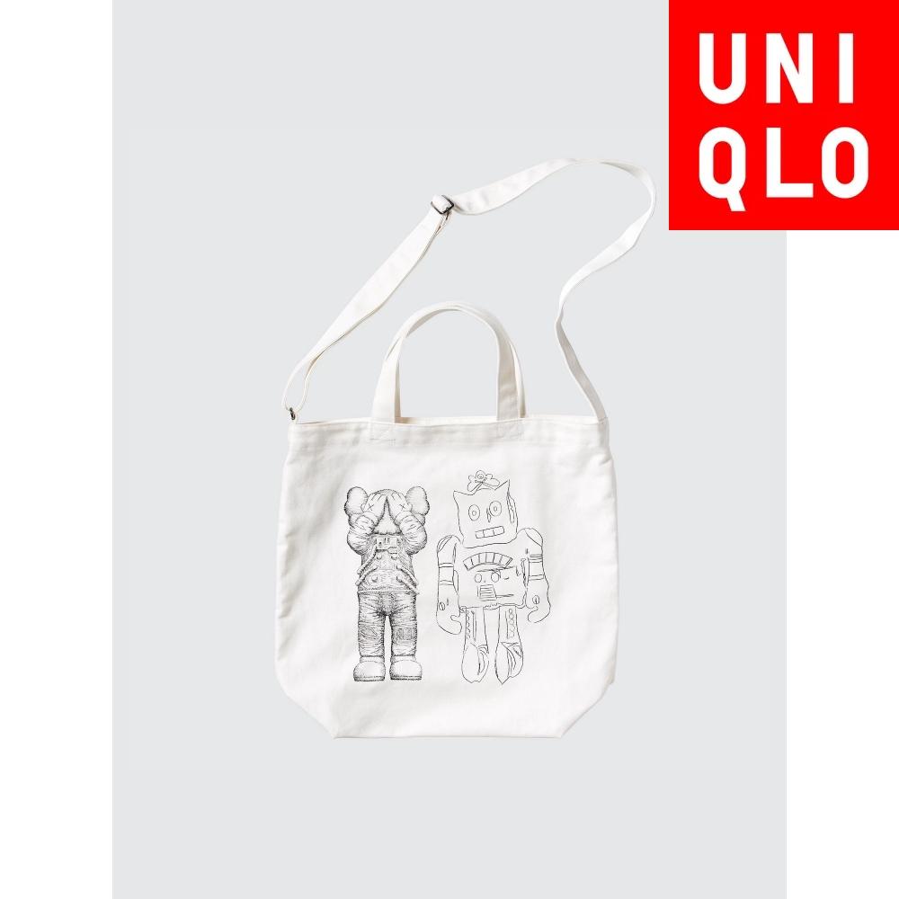 

UNIQLO JAPAN COWS + WARHOL 2WAY СУМКА-ТОУТ 01 OFF WHITE/ONE SIZE