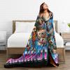 Italian Brainrot AI Genarated Animals Blankets Flannel All Season Gen Z Multifunction Soft Throw Blanket for Sofa Bedroom Quilt