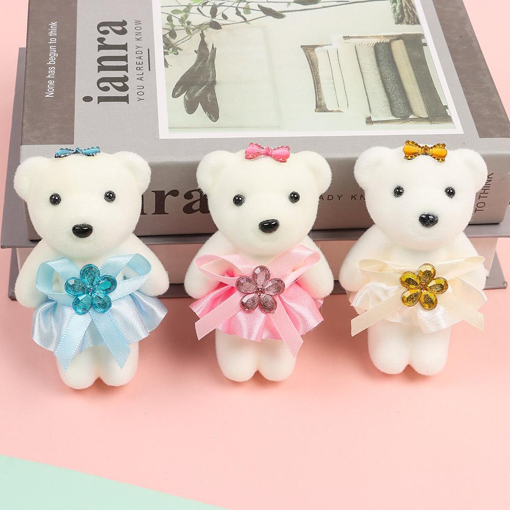 10Pcs/Set DIY Bouquet Decoration Bear Doll Cartoon Bear Doll Bouquet Decoration  Birthday