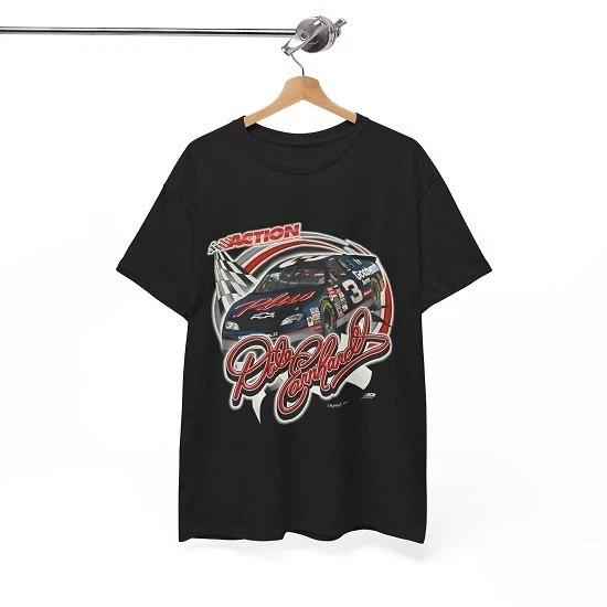 Dale Earnhardt Sr #3 Vintage NASCAR Racing Graphic T-Shirt Black Unisex - T437 M