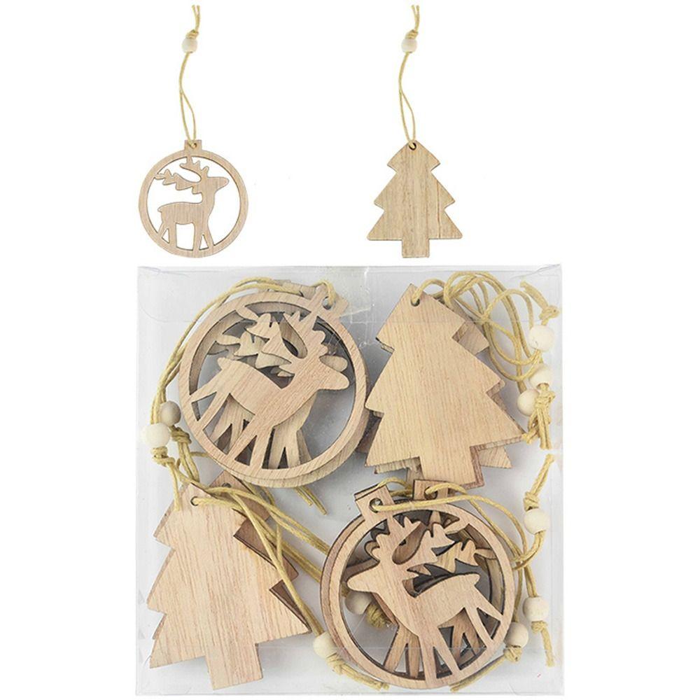 

Craft For Home Hanging Pendant Christmas Decoration Wooden Ornaments Christmas Pendants Party Decor Tree