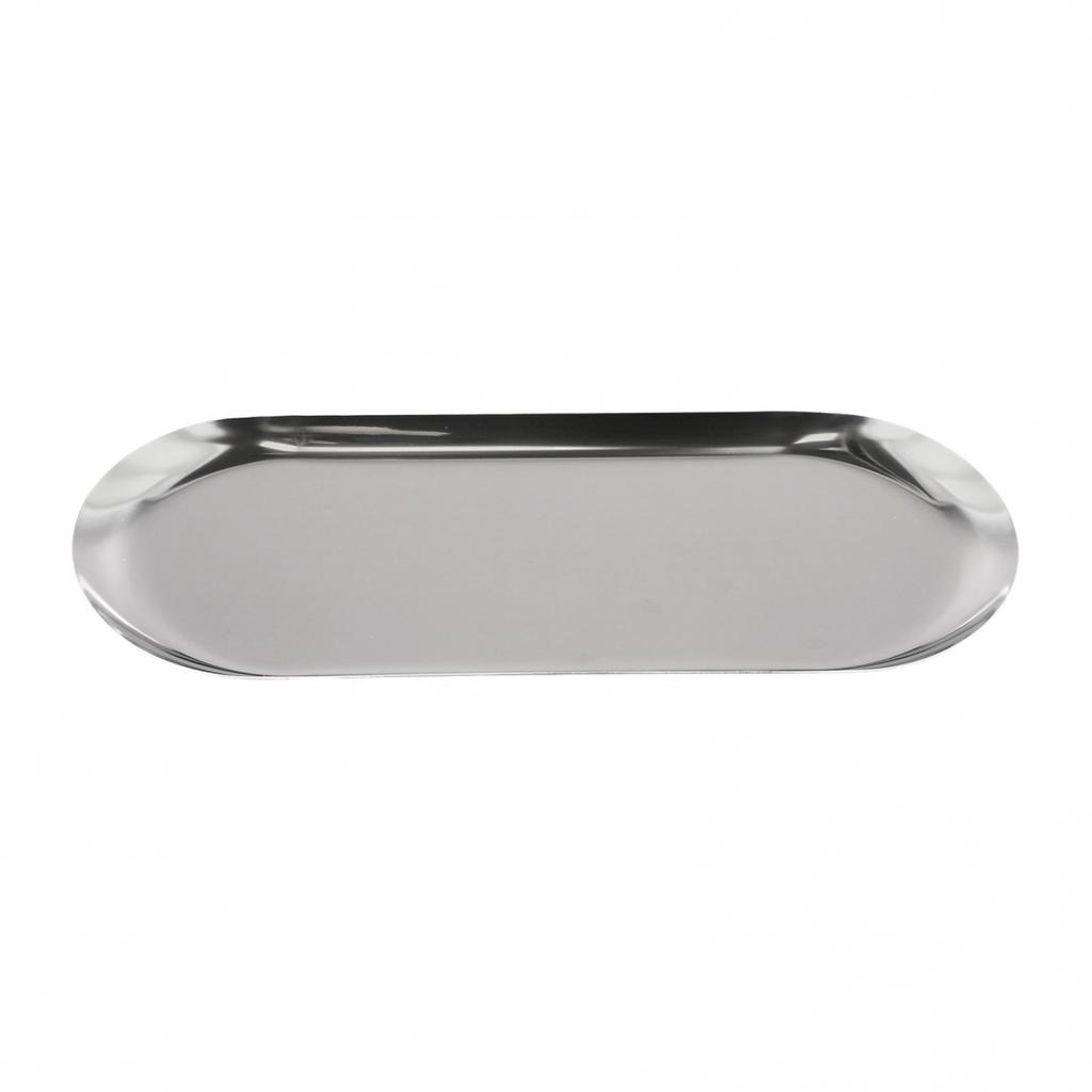 Stainless Steel Oval Tray Perfect for Organizing Small Household Items